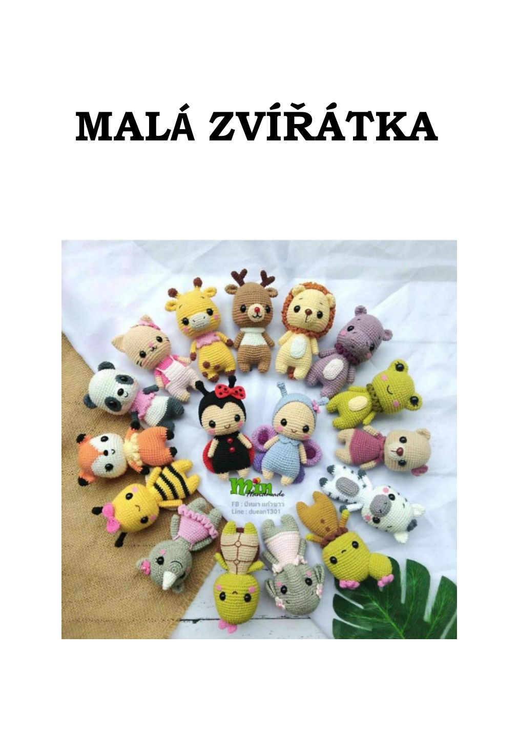 Strana 1 z návodu 20. MALÁ ZVÍŘÁTKA (1)
