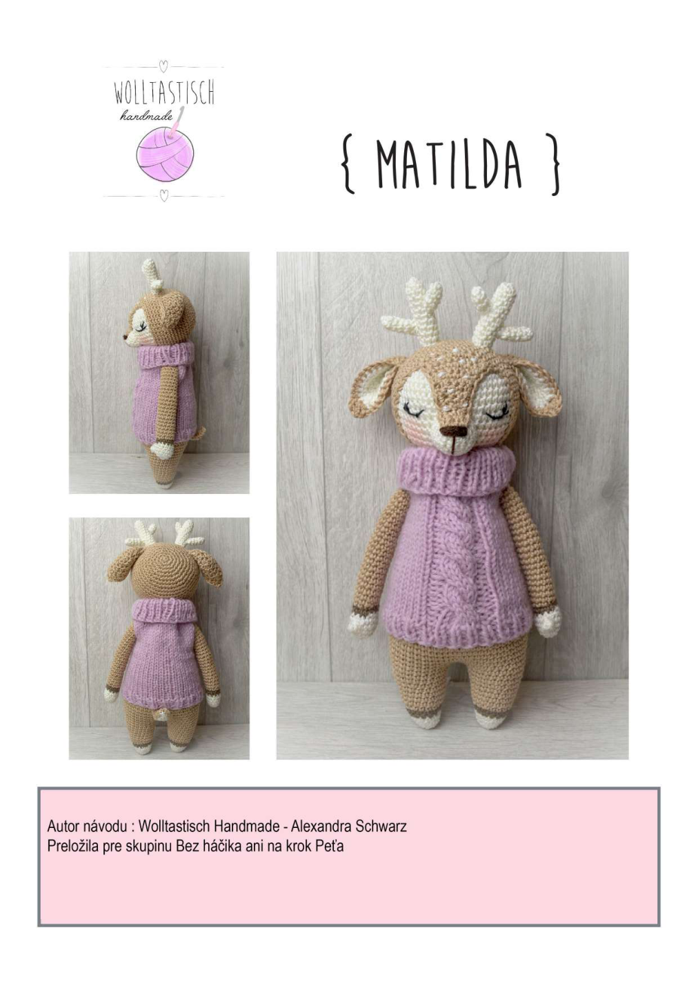 Strana 1 z návodu matilda